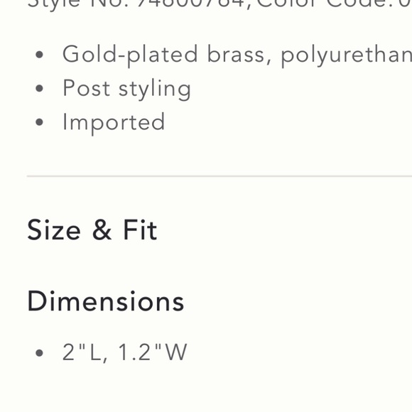 Anthropologie Ruched Leather Sculptual Leather metal drop earrings - Picture 3 of 4